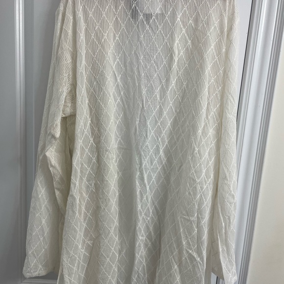 Puneet Kapoor label - Cream weave cotton kurta - Picture 6 of 8